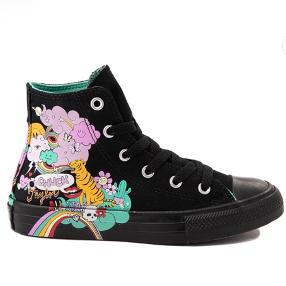Converse Notebook Print Chuck Taylor All Star Hi Top Sneaker Shoes men 4 women 6